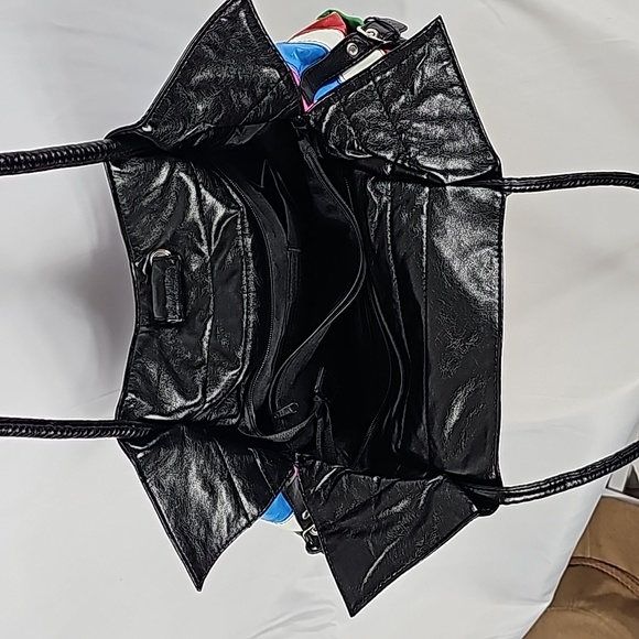 Colorful Striped Leather Bag - Picture 4 of 9